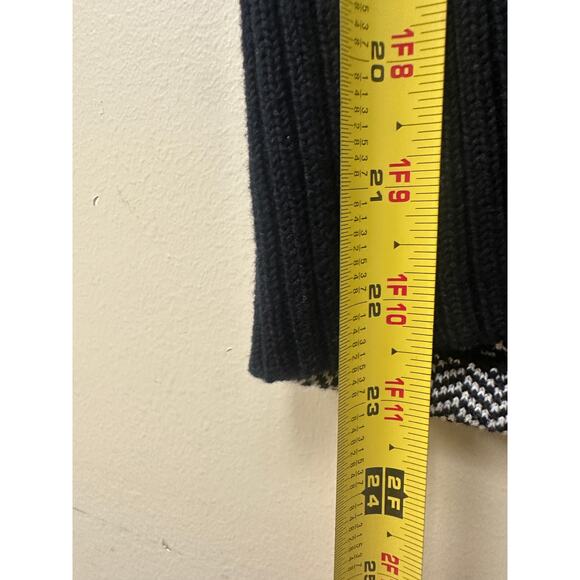 NWOT Lauren Ralph Lauren Black White Herringbone Size Medium Fall Vest Layering - Picture 10 of 11